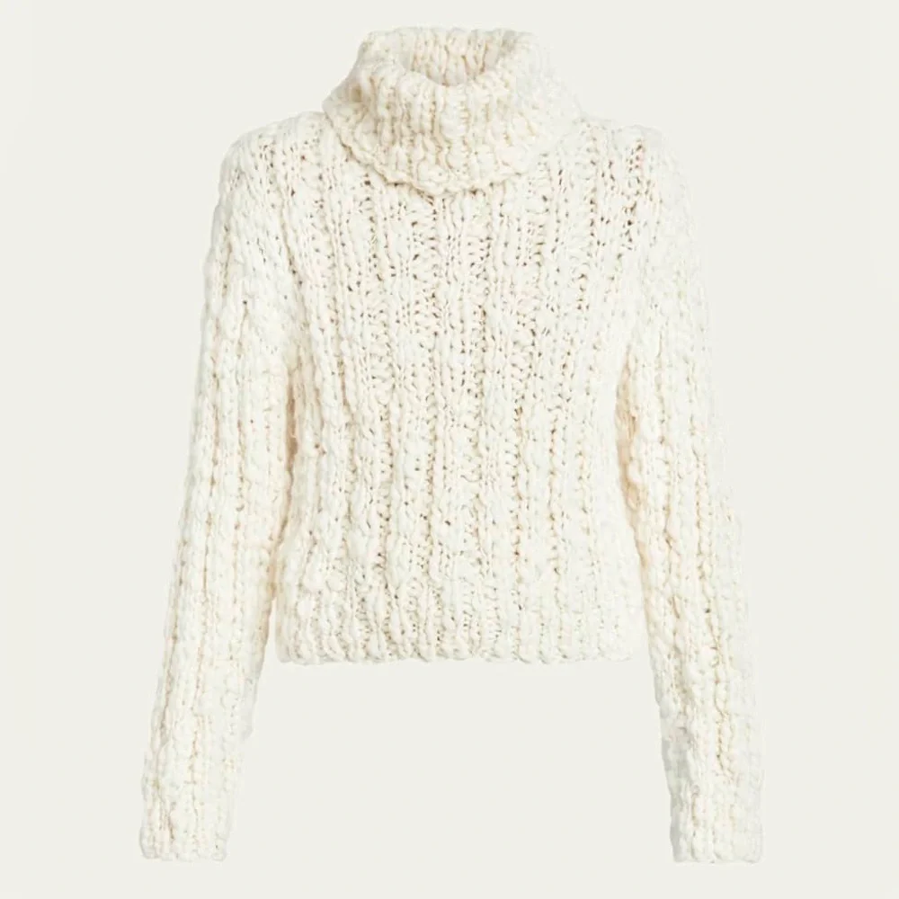 Cloudy Wool Turtleneck Sweater